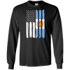 Image of American Argentinian Patriotic Flag T-shirt