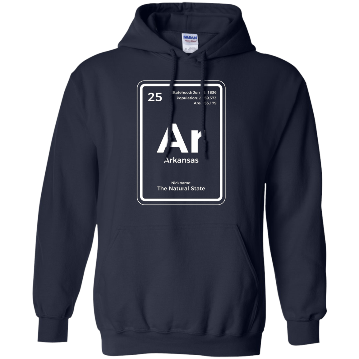 Arkansas T Shirt Periodic Table The Natural State