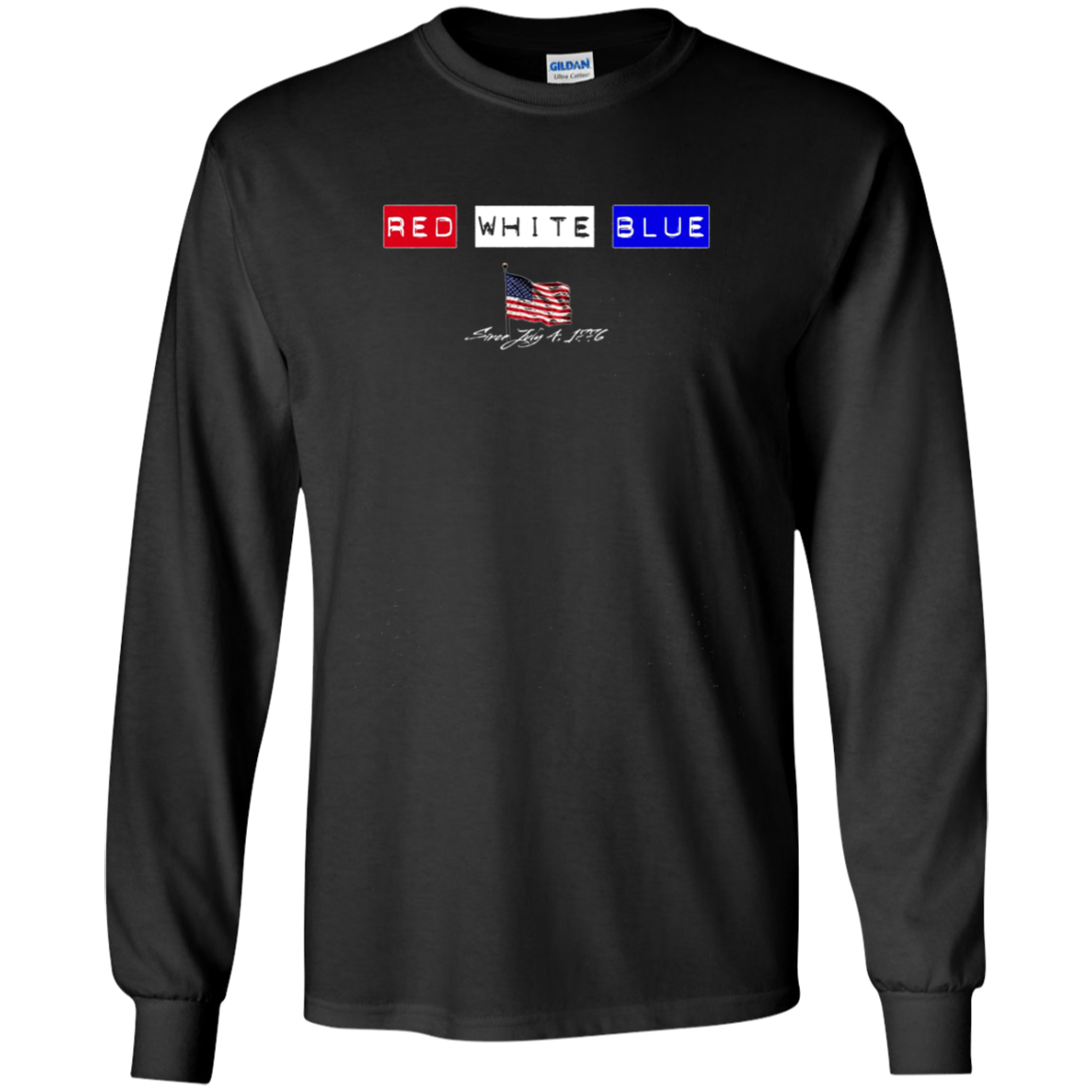 American, Red White & Blue - Long Sleeves