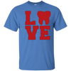 Image of AfhhF Women's Love Dental Tooth Summer Short Sleeve Tee Shirt Crew Neck Tees