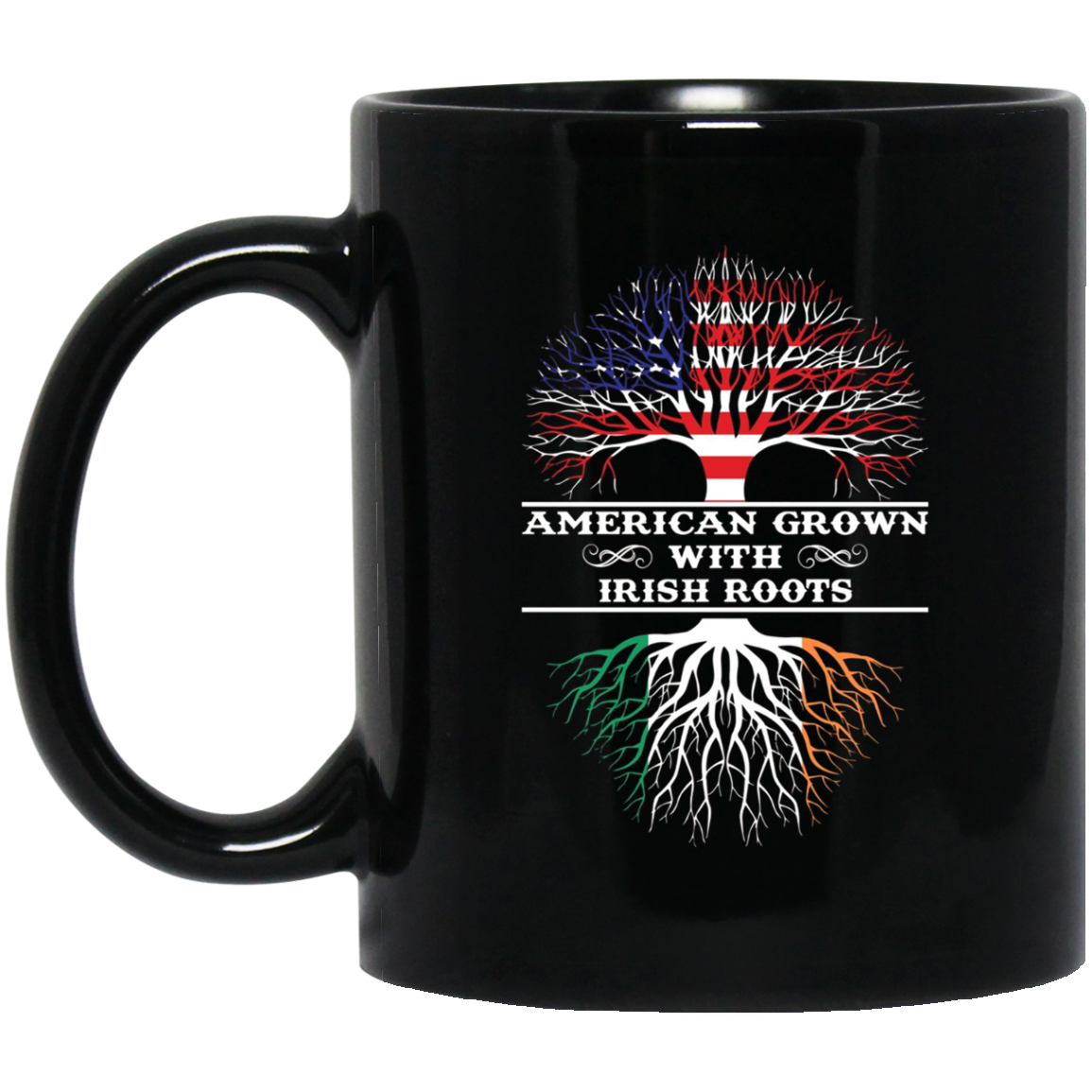 American Grown With Irish Roots Tee Shirt