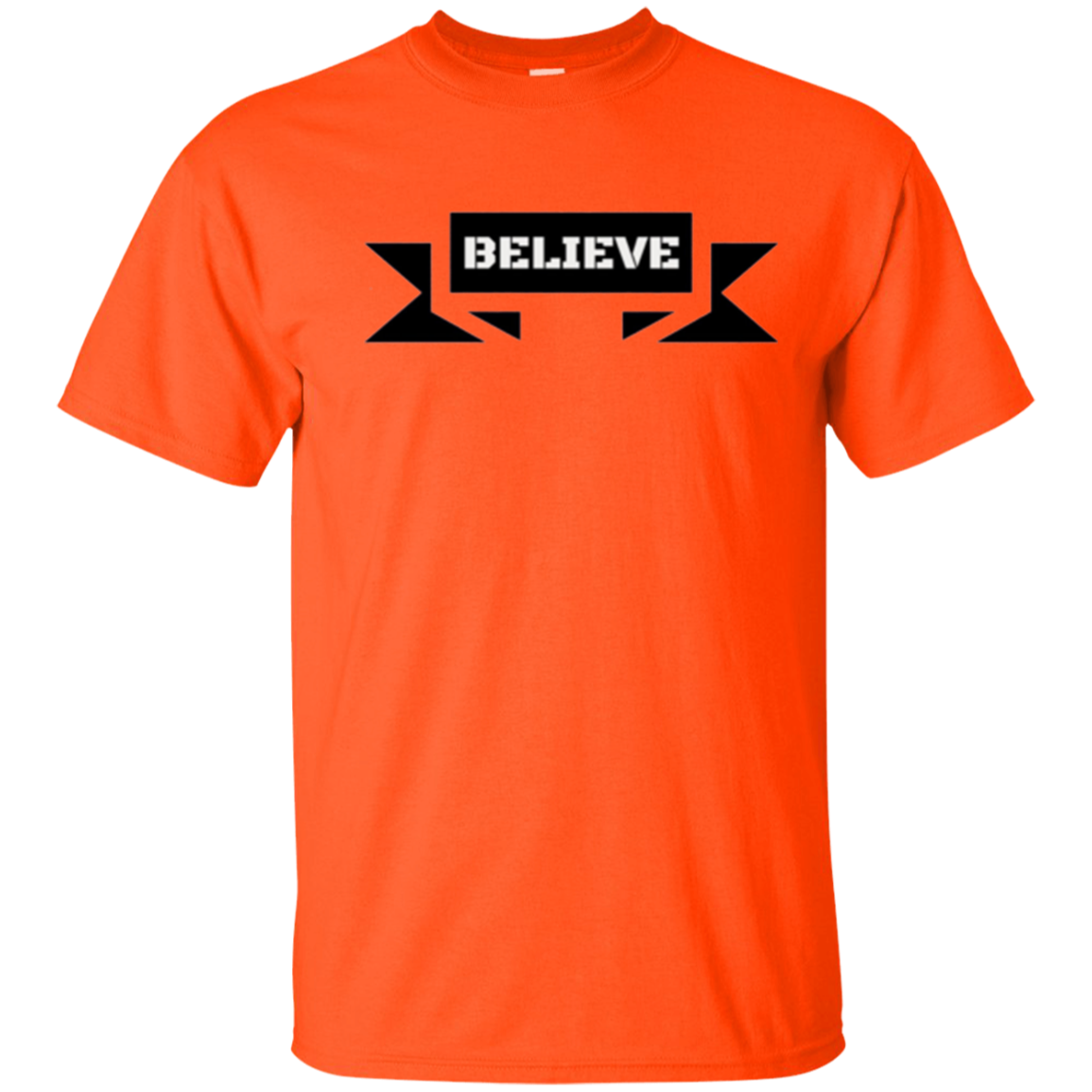 "Believe" Faith Commitment Motivational Drive T-Shirt
