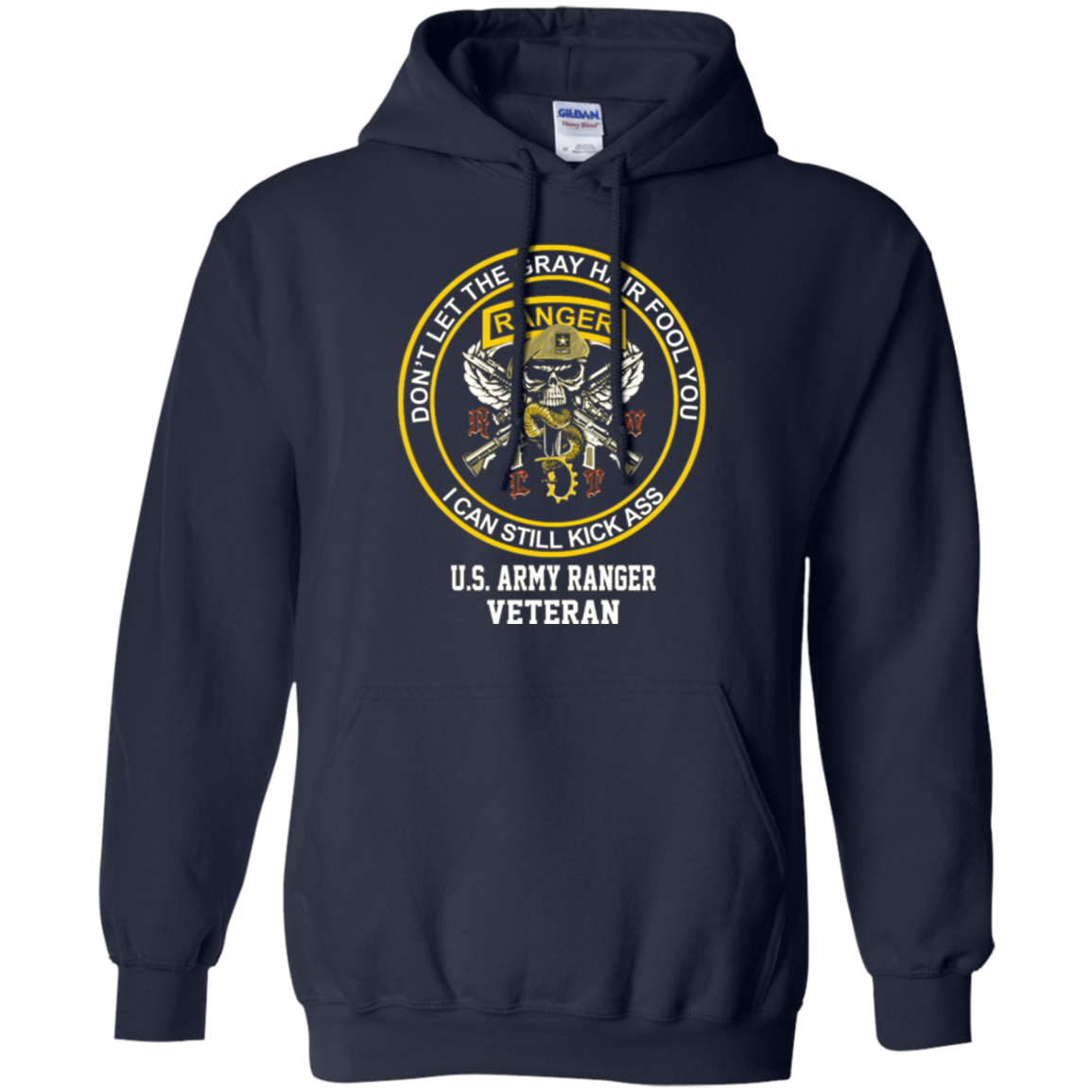 Army Ranger shirt- Don't let the gray hair fool you