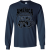 Image of America Runs On Diesel Gear Monster SUV Truck Black T-Shirt