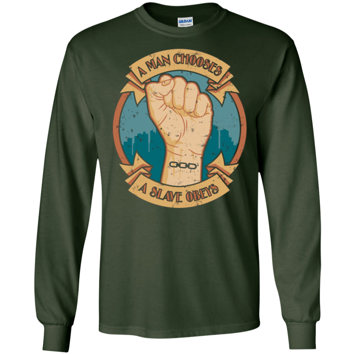 A Man Chooses A Slave Obeys Quote T-Shirt