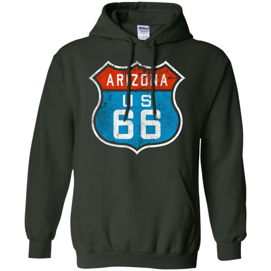 Arizona Route 66. Retro, Vintage, Distressed Grunge Tee