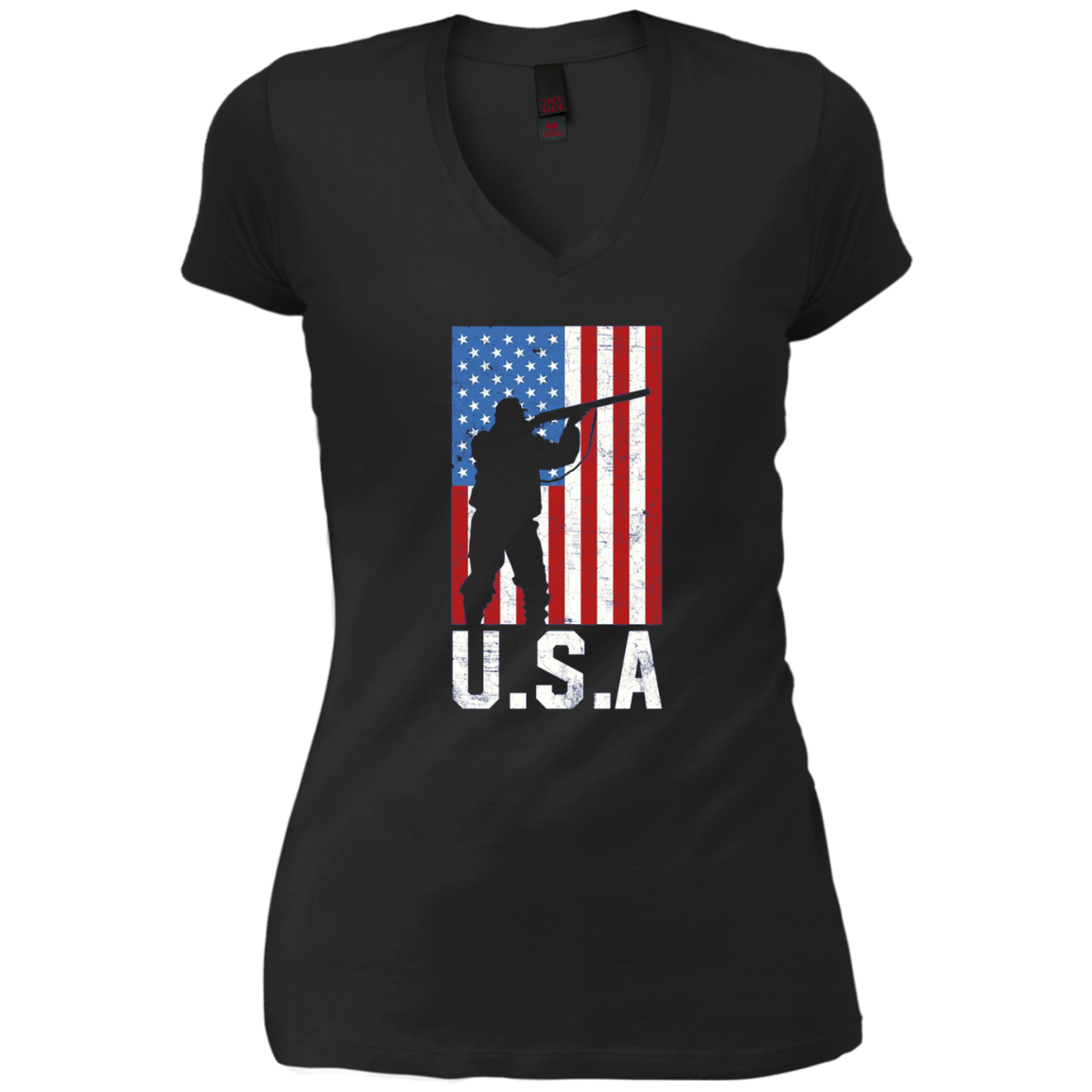 American Flag Long Sleeve Shirt Hunting 4th of July USA Gift