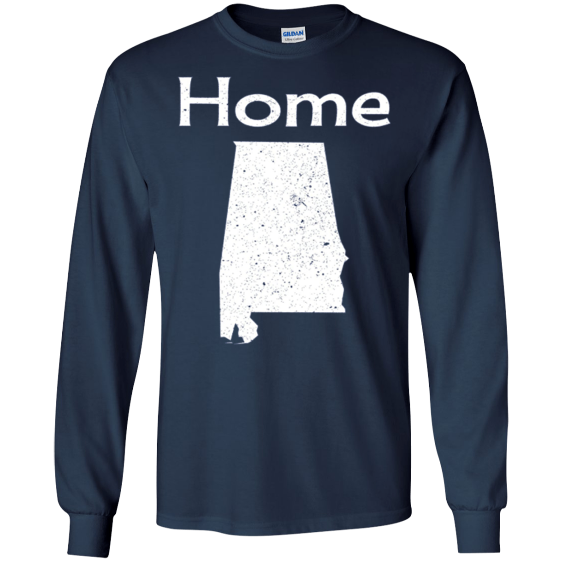 Alabama Distressed Home State long sleeve t-shirt