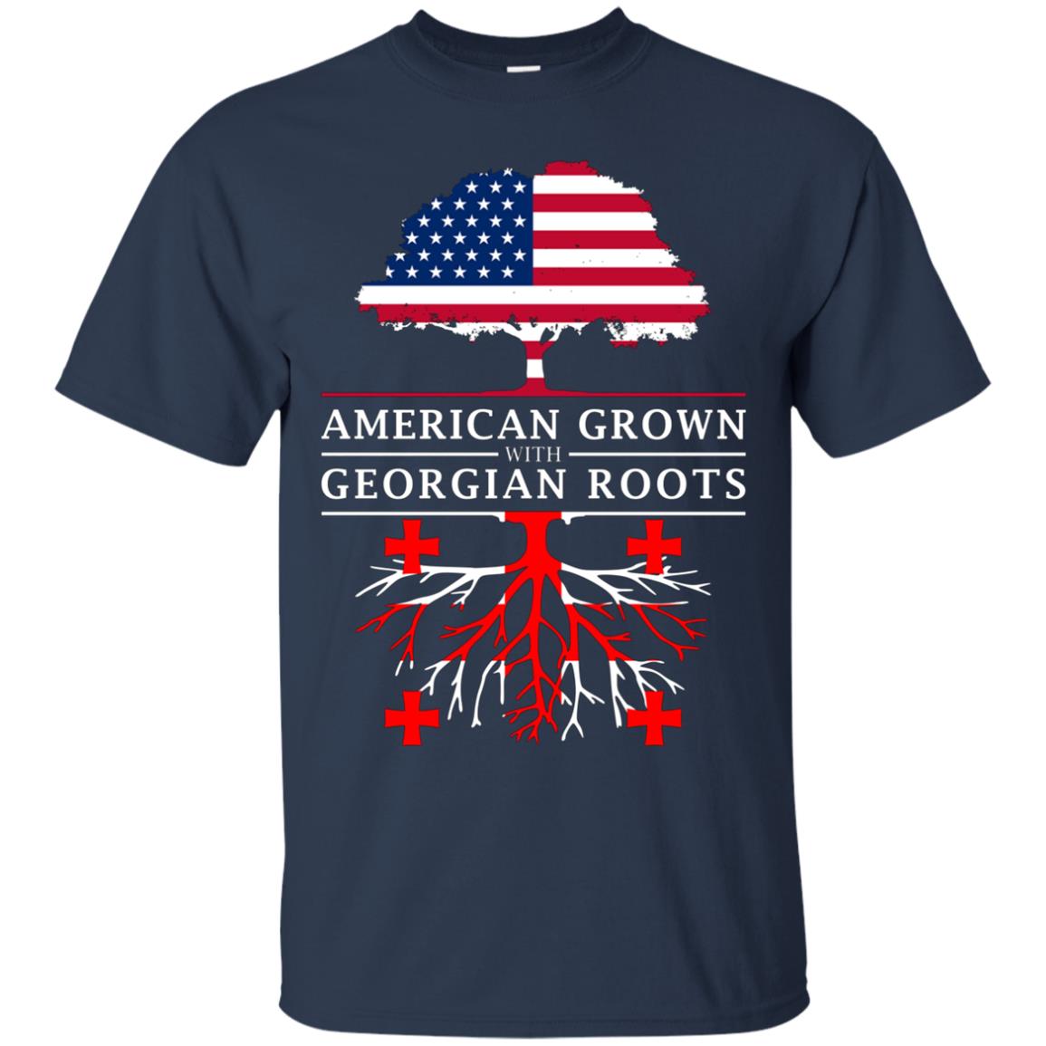 American Grown with Georgian Roots - Georgia T-Shirt