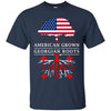 Image of American Grown with Georgian Roots - Georgia T-Shirt