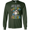 Image of Always be Yourself or a Pugicorn Unicorn Pug Rainbow T Shirt