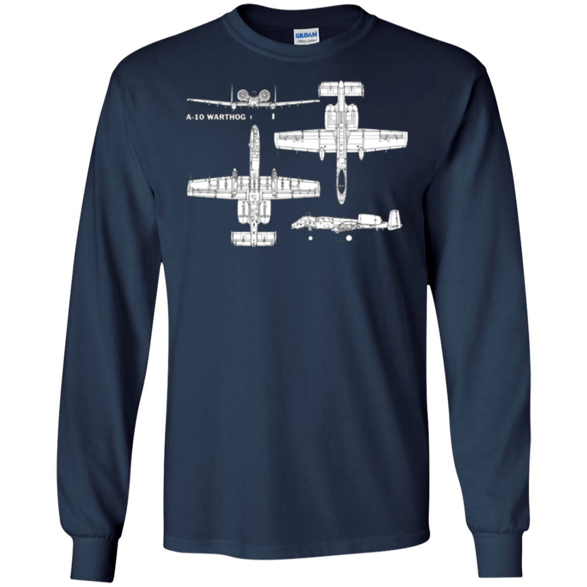 A-10 Warthog Military Aircraft T-Shirt