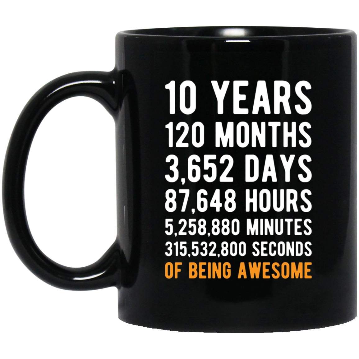 10th Birthday Gift T Shirt 10 Years Old Being Awesome Tee