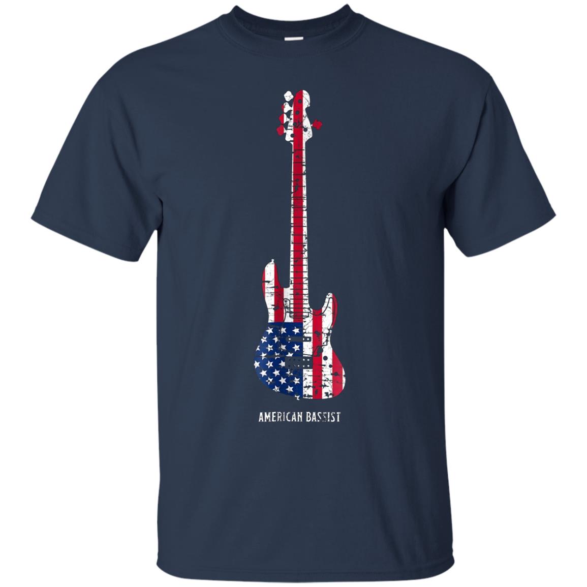 American Bassist Bass guitar Player T Shirt Music Gift Men