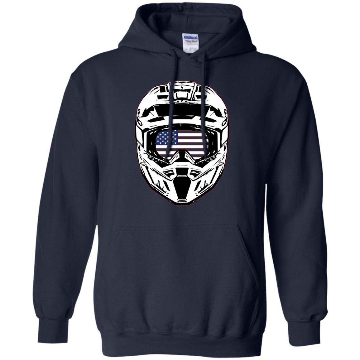 American Flag Moto / Snowmobile Helmet T-Shirt