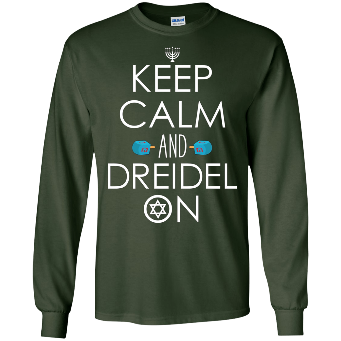 Funny Hanukkah Gift Ideas - Keep Calm and Dreidel On T-Shirt