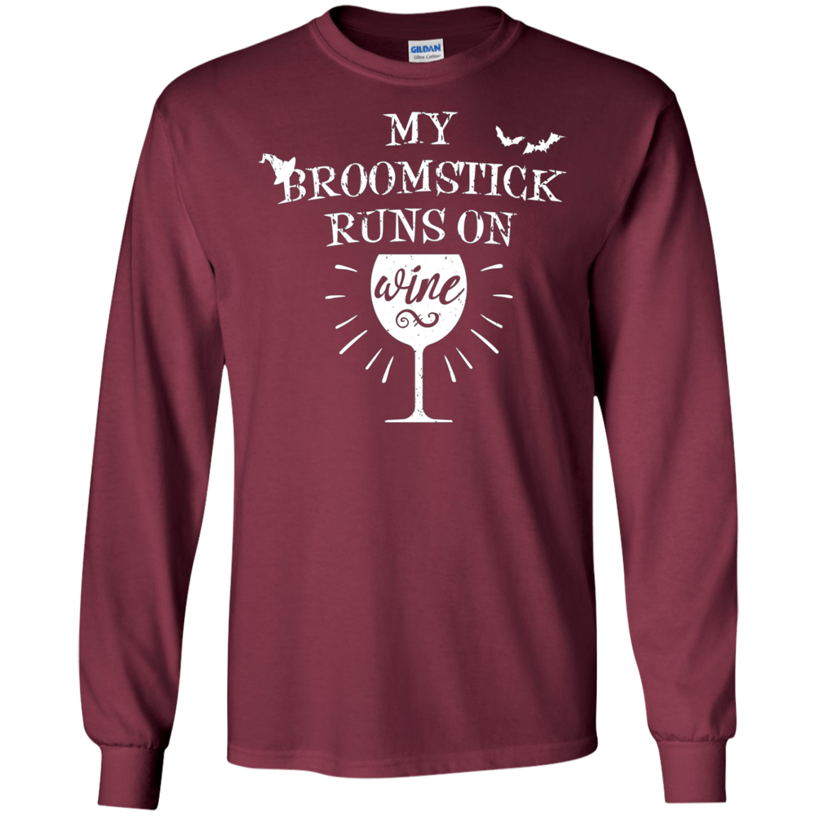 Witchy My Broomstick Runs on Wine T-Shirt