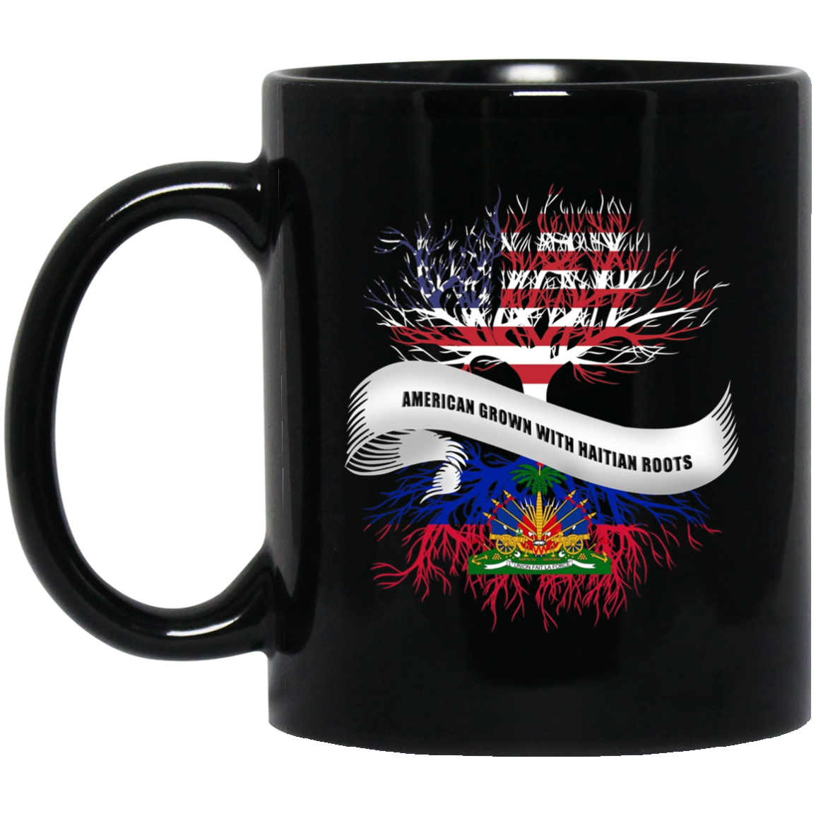 American Grown With Haitian Roots T-Shirt Haiti Tee