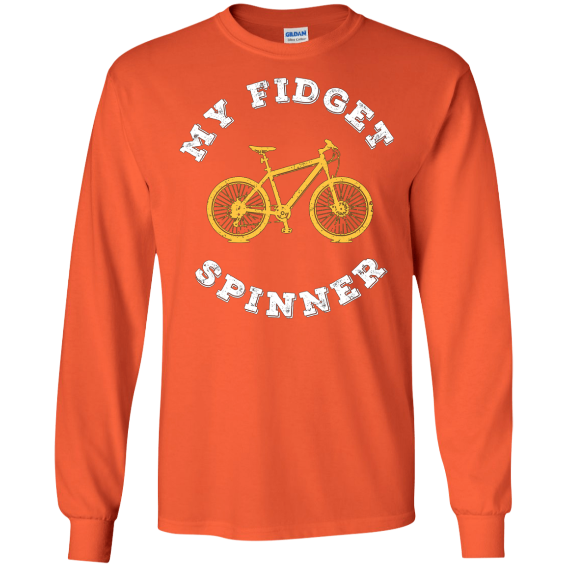 Bike Lover Funny Tshirt - My Fidget Spinner Tee Shirt
