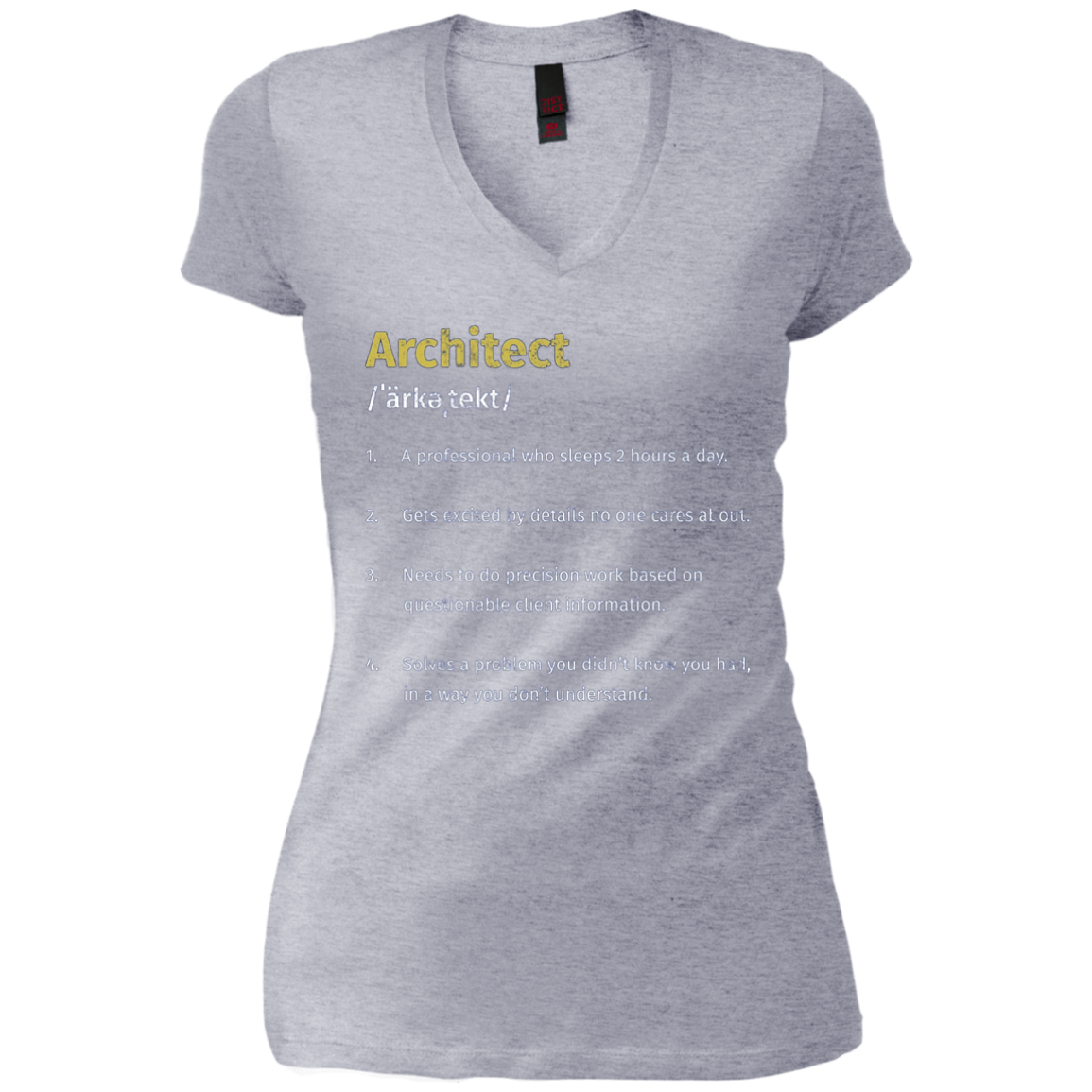 Architect Definition Architecture Distressed Long T-Shirt