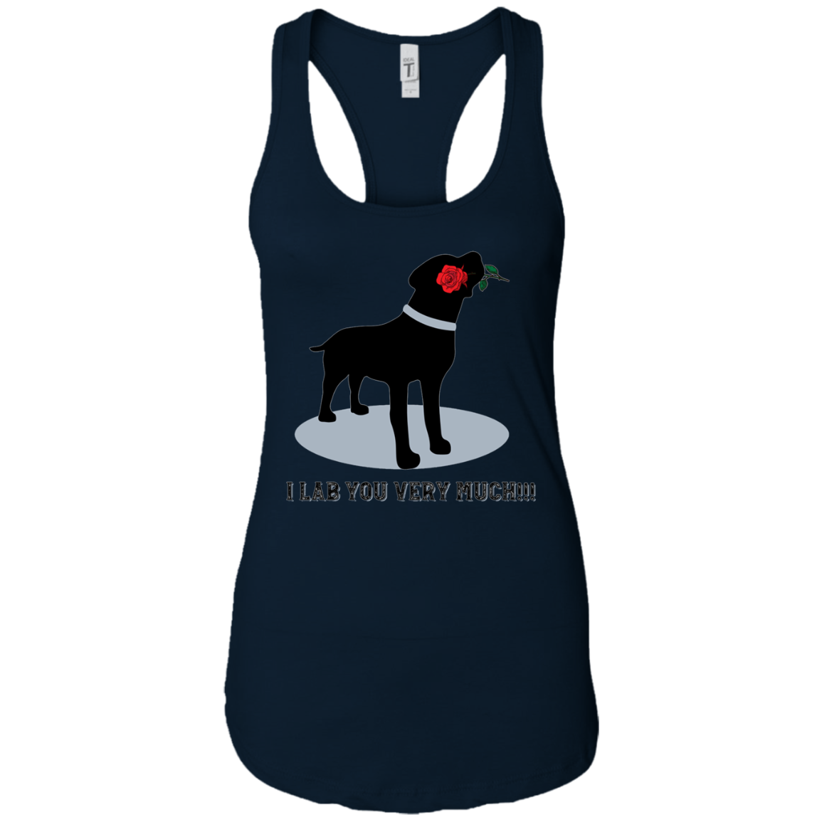 'I Lab You Very Much' Valentine's Day Black Labrador Shirt