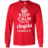 Image of Angela T-Shirt Keep Calm and Let Angela Handle It