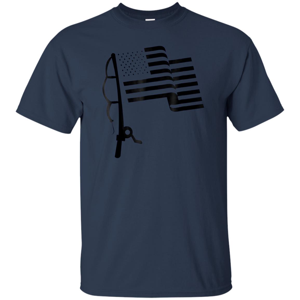 'Patriotic Fishing USA Flag' Cool Fishing July 4th Shirt