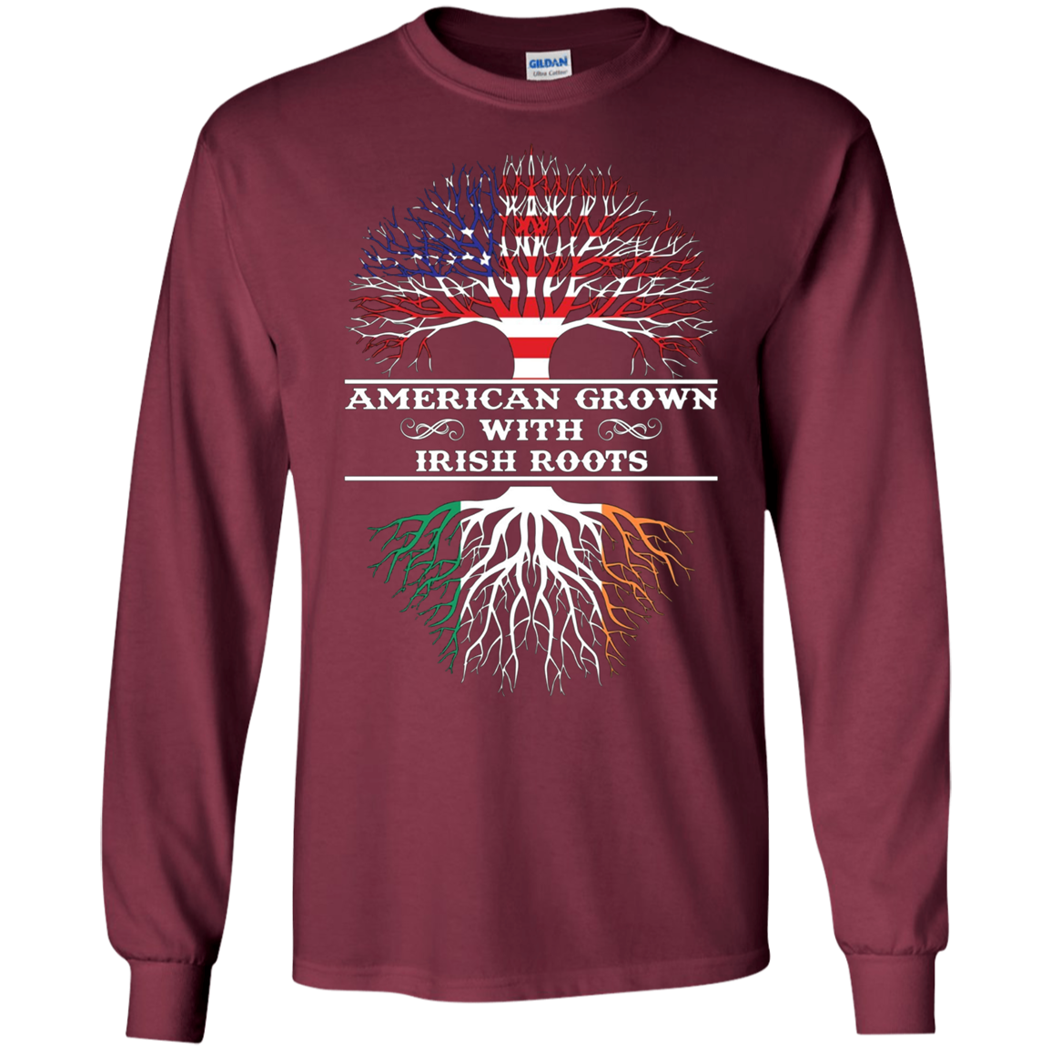 American Grown With Irish Roots Tee Shirt