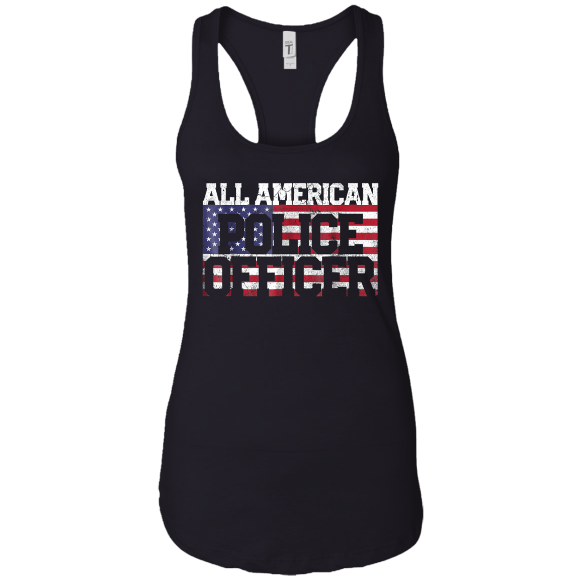 4th of July TShirt All American Police Officer Father's Day