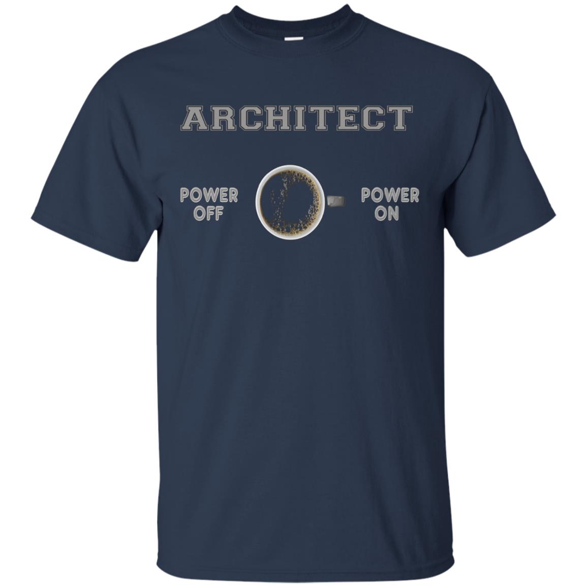 Architect T-shirt - Architect Powered By Coffee - Funny Gift