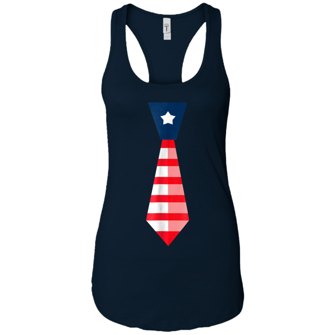 4th of July T-Shirt-Cute Fourth of July American Necktie Tee