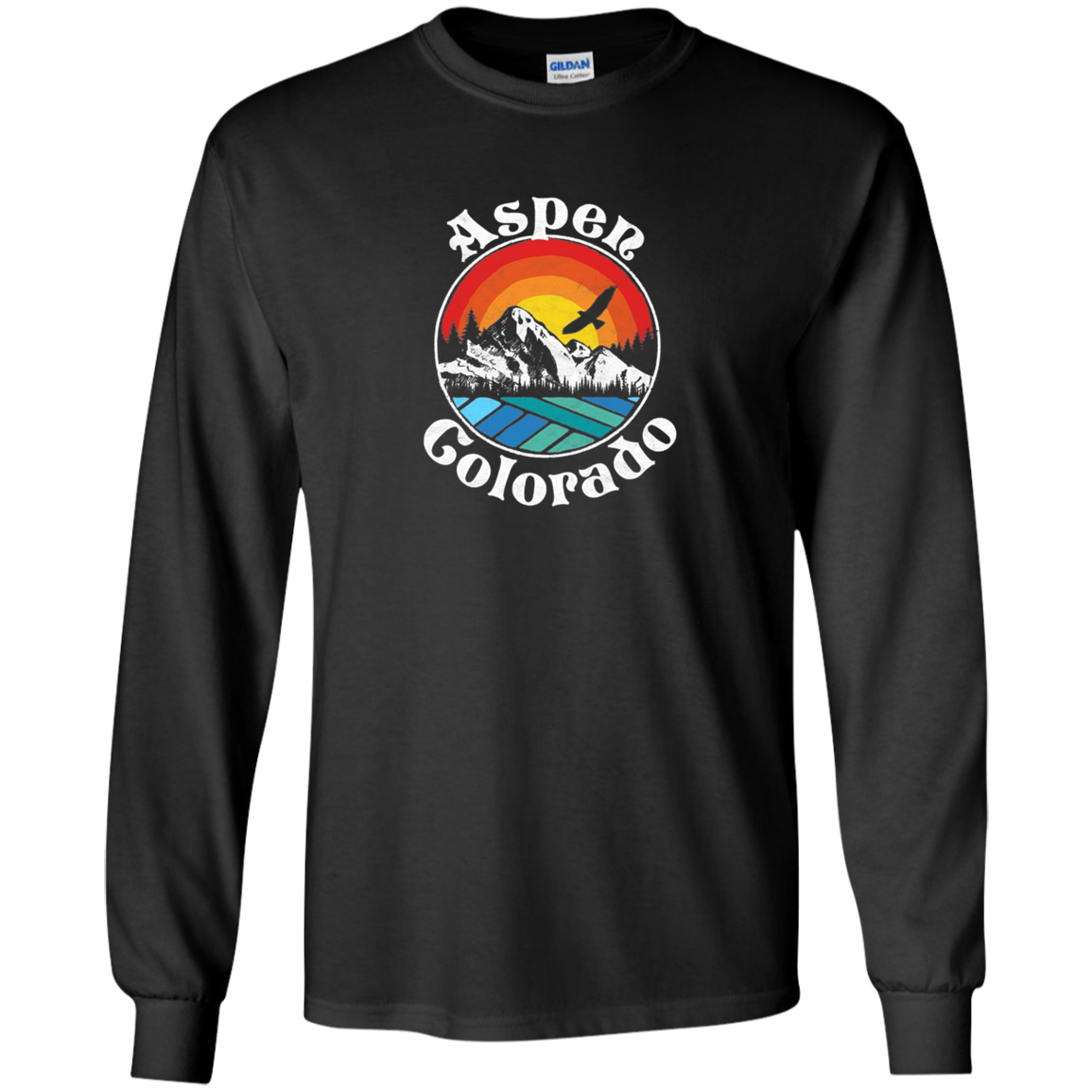 Aspen Colorado Vintage Mountain Outdoor Long Sleeve Shirt