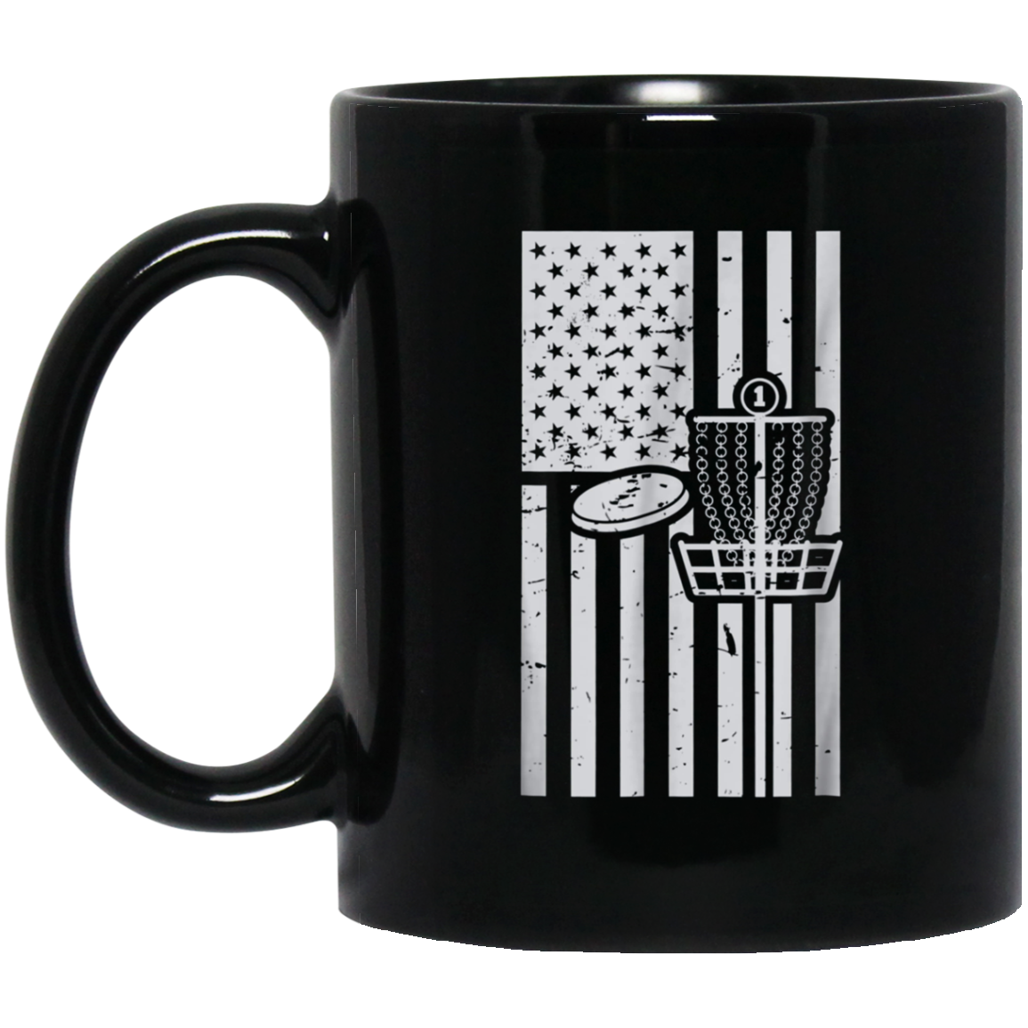 American Flag USA Disc Golf Sports Game Funny T Shirt Gift