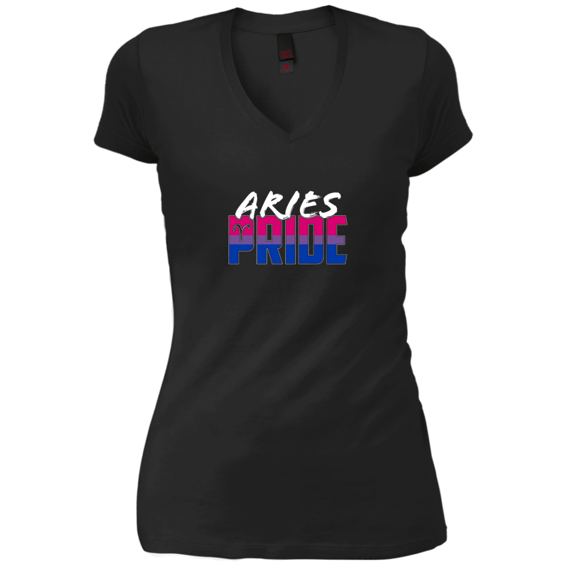 Aries Bisexual Pride Flag Zodiac Sign Long Sleeve T-Shirt