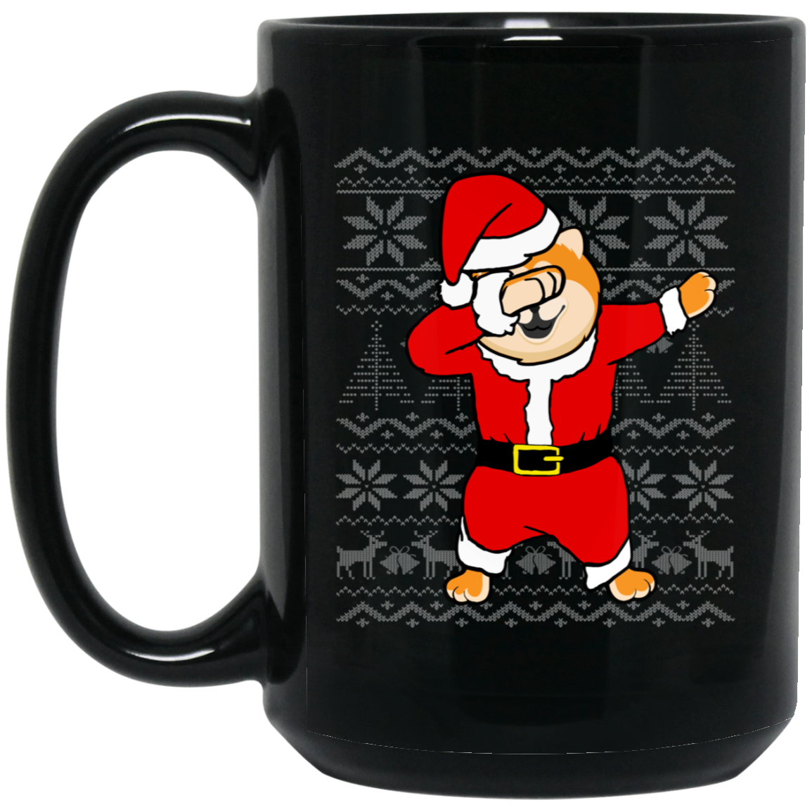 Akita Dabbing Santa Claus Merry Xmas Japanese
