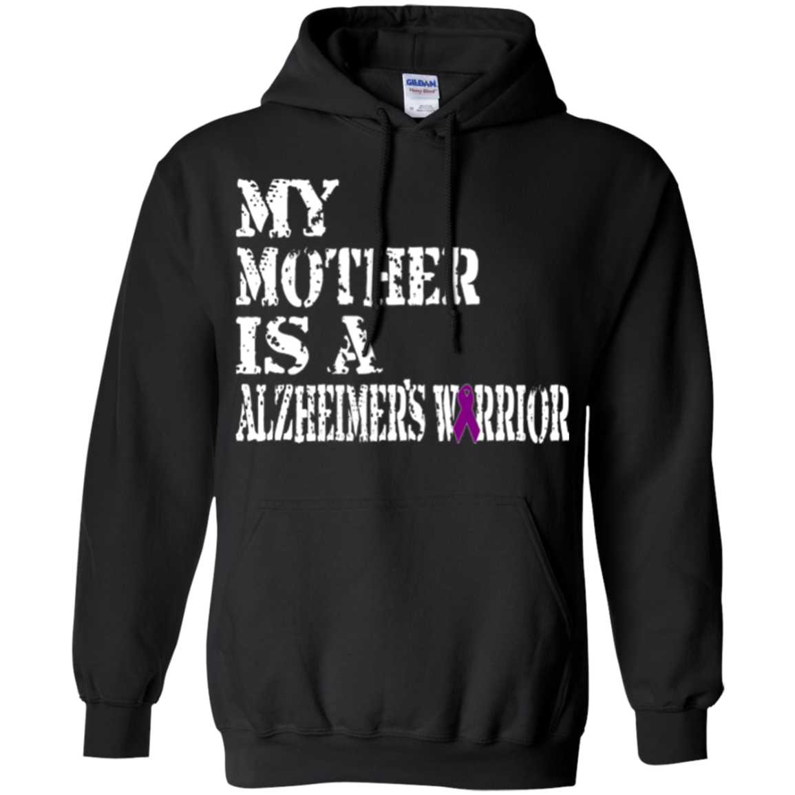 Alzheimer's Awareness Tshirt For Mothers Purple Ribbon Tee