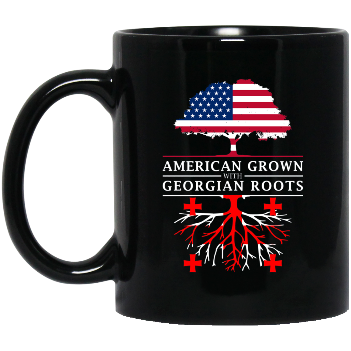 American Grown with Georgian Roots - Georgia T-Shirt