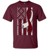 Image of American Flag THROAT Cancer Awareness T-Shirt