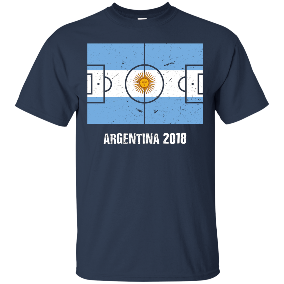 Argentina Team 2018 Tshirt Flag Field