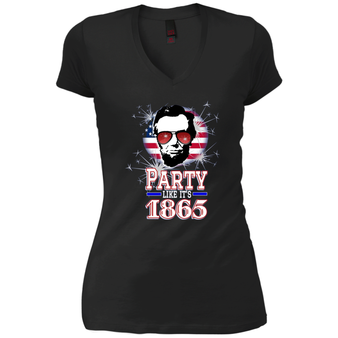 Abraham Lincoln Shirt July 4th Party Like It's 1865 T Shirt
