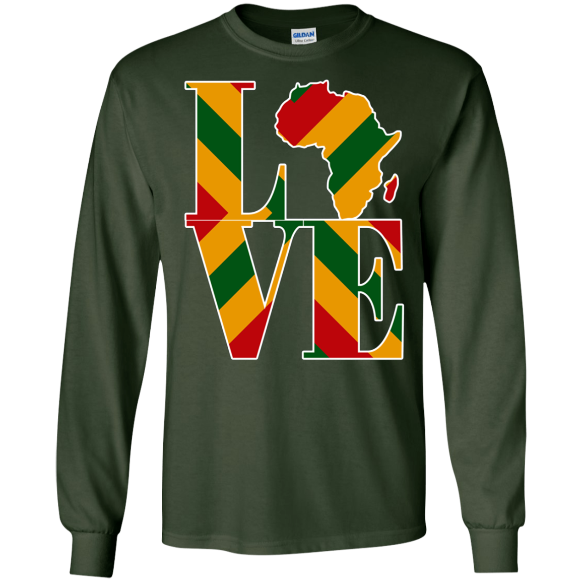 Africa map regae rasta colors Africa map t-shirt