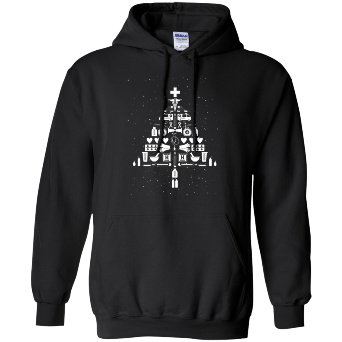 Christmas Tree Stethoscope Nurse T-shirt