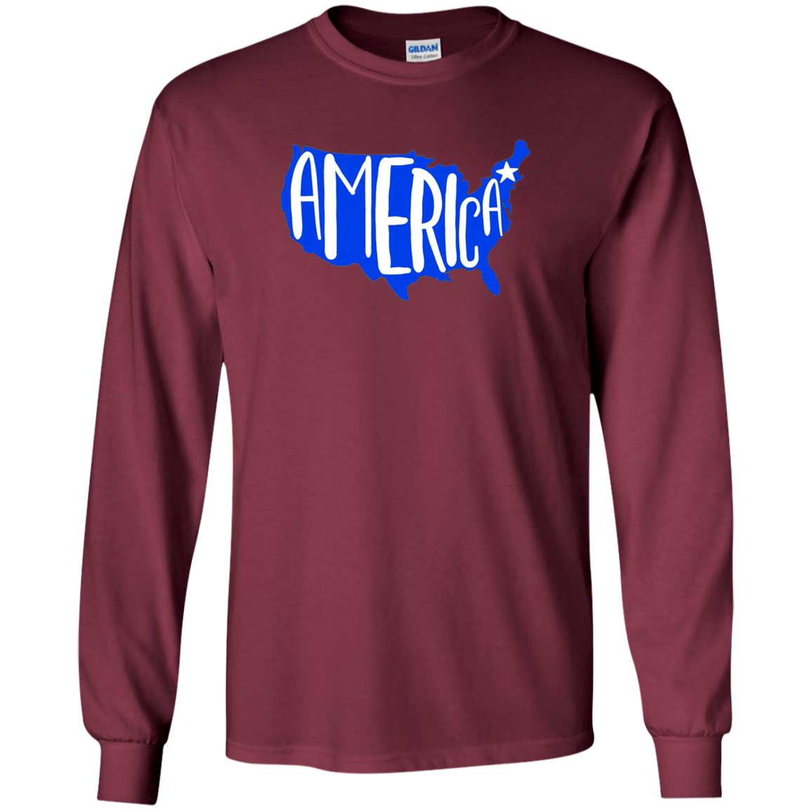 America USA Flag 4th of July Independence Day Long Sleeve