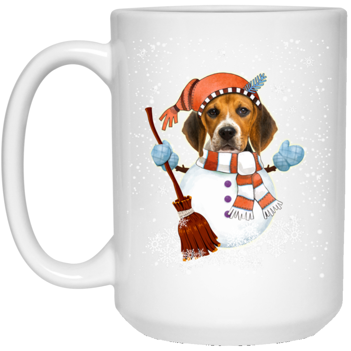 Christmas Snowman Beagle Funny T-shirt