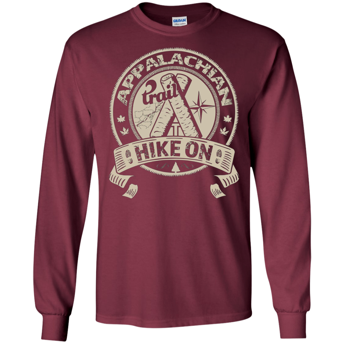 Vite de sentier des Appalaches sur l'aventure de randonnée de la carte T-Shirt