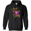 Image of April Birthday Purple Lips Slay T-shirt Birthday Gift