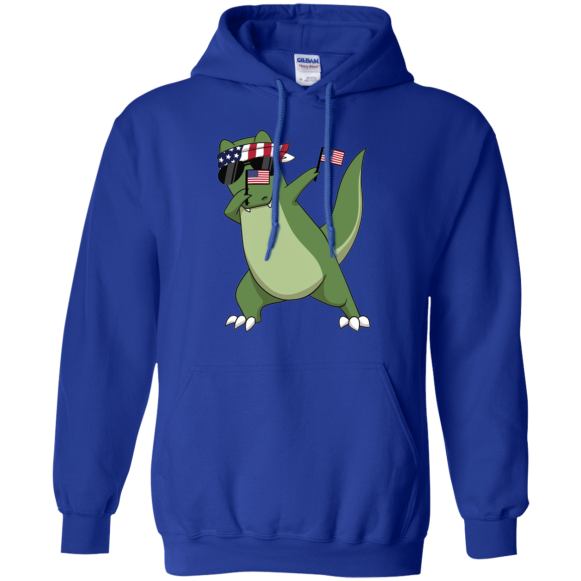 American Pride T-Rex Dinosaur USA Dabbing Funny T Shirt