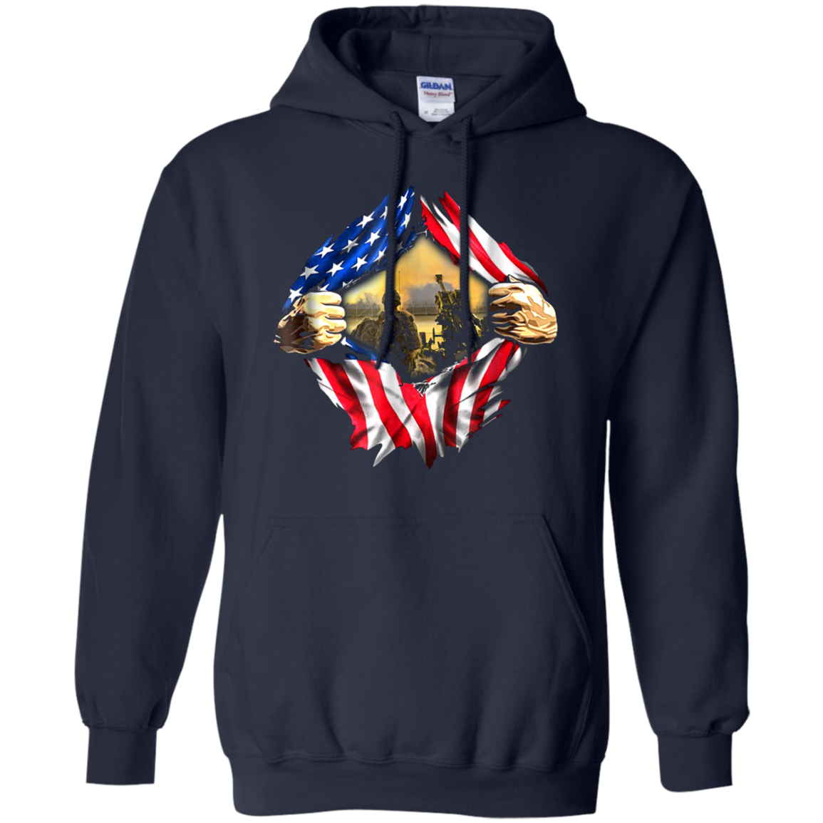 Artilleryman US Flag Awesome T-shirt