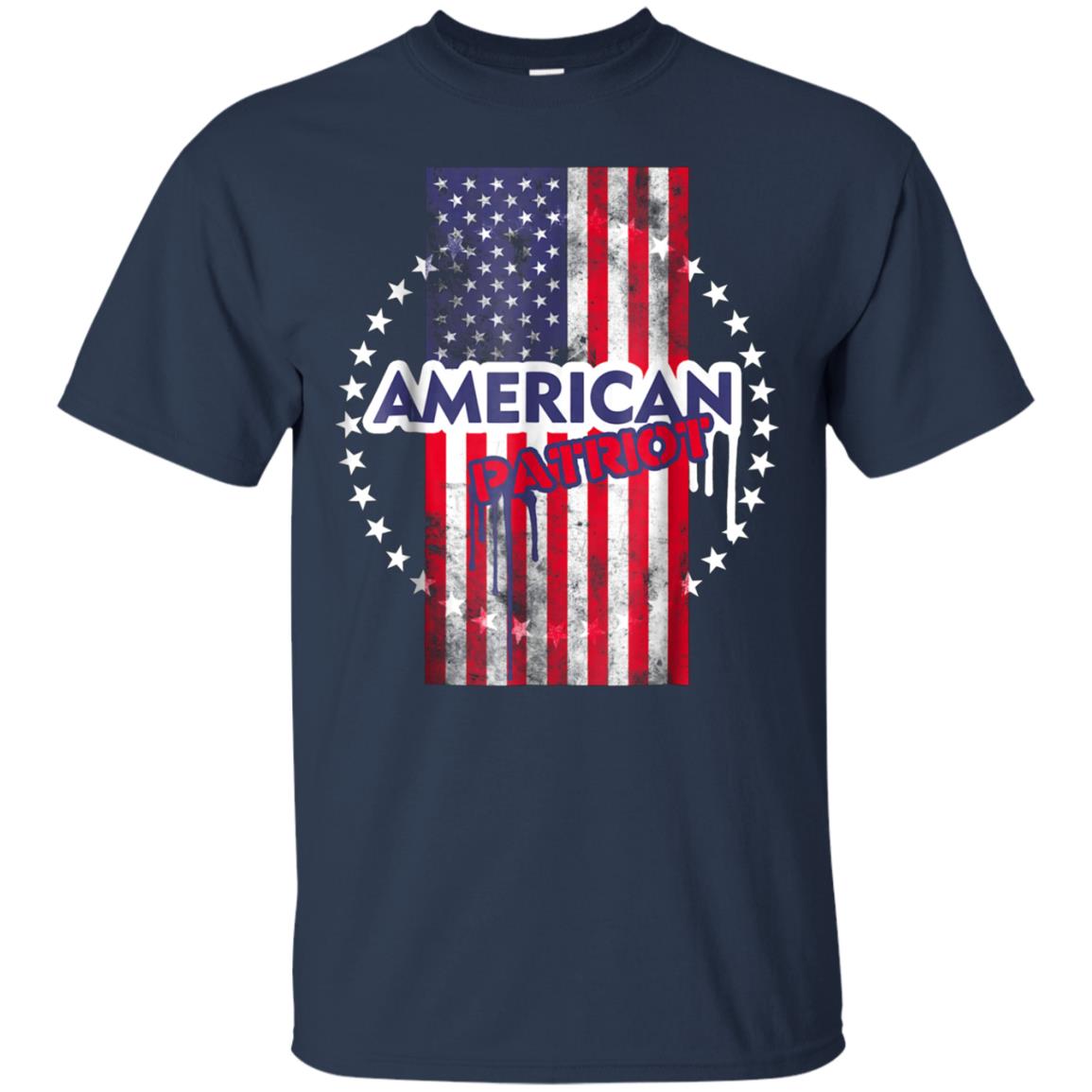 American Patriot - Unique Flag Holiday T Shirt 4th July Gift