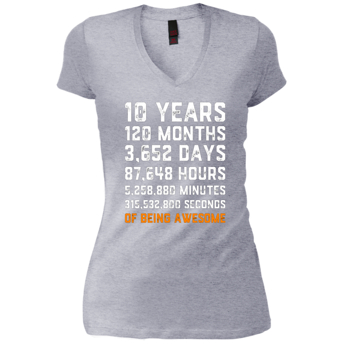 10th Birthday Gift T Shirt 10 Years Old Being Awesome Tee